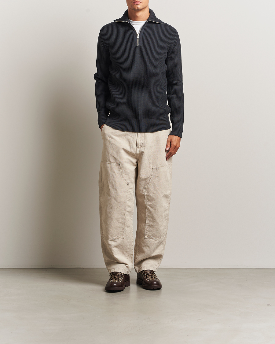 Herr | Tröjor | S.N.S. Herning | Fender Wool Half-Zip Molten Grey