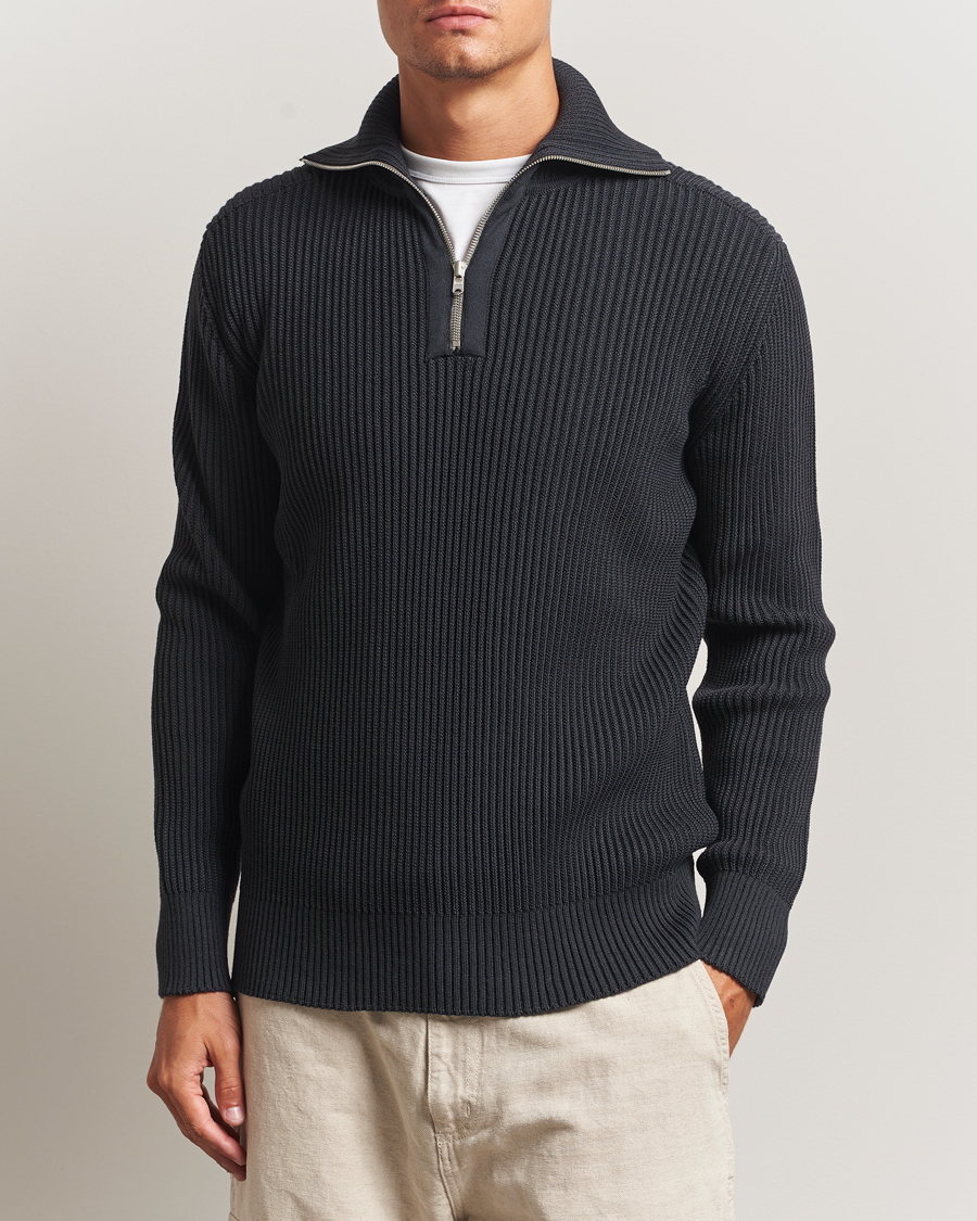 Herr | Tröjor | S.N.S. Herning | Fender Wool Half-Zip Molten Grey