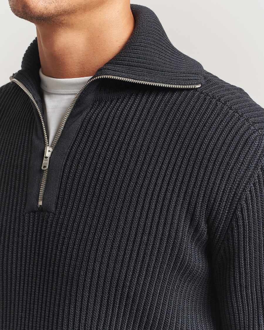 Herr | Tröjor | S.N.S. Herning | Fender Wool Half-Zip Molten Grey
