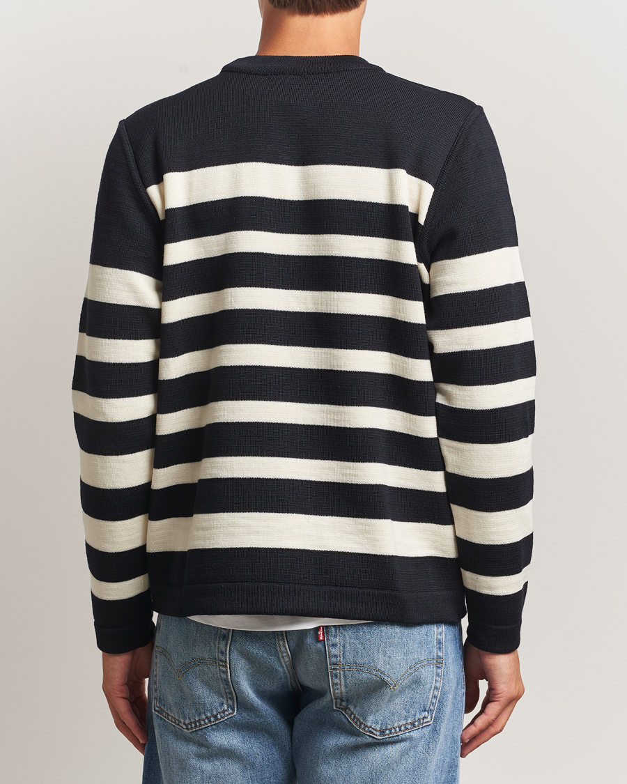 Herr | Tröjor | S.N.S. Herning | Given Wool Crew Neck Navy/White