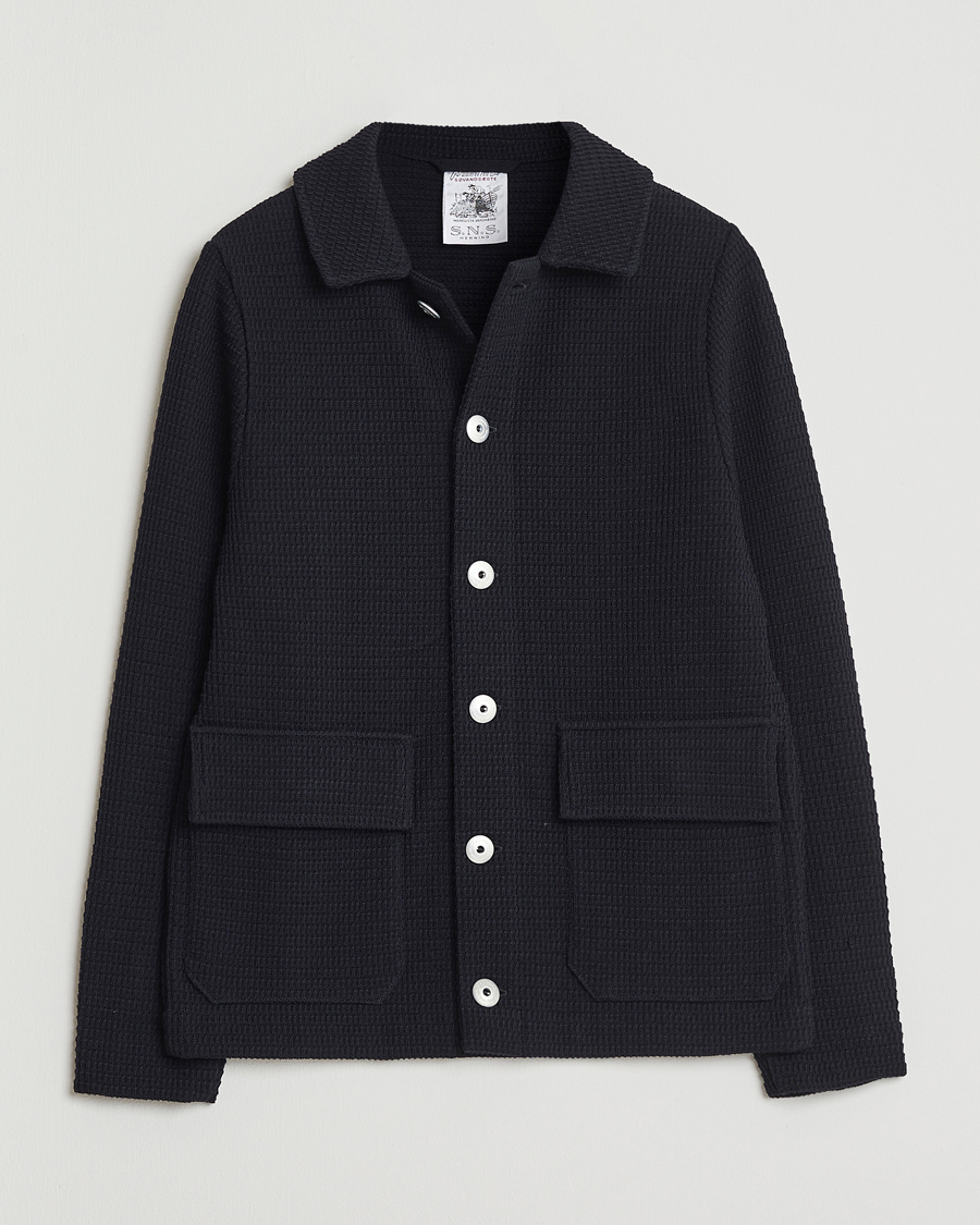 Herr | Tröjor | S.N.S. Herning | Wool Chore Jacket Navy
