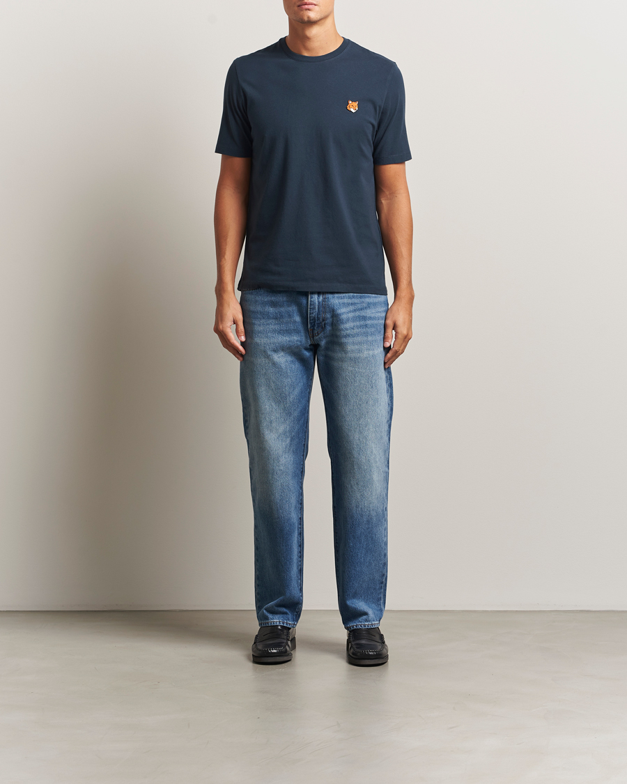 Herr | T-Shirts | Maison Kitsuné | Fox Head T-Shirt Classic Navy