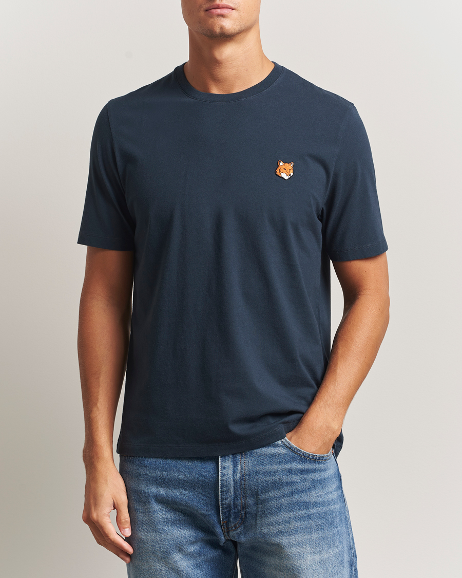 Herr | T-Shirts | Maison Kitsuné | Fox Head T-Shirt Classic Navy