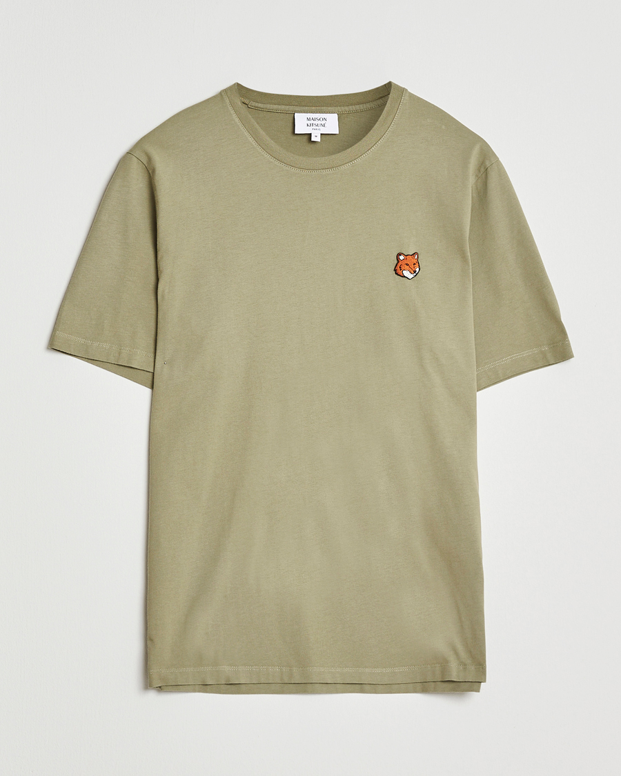 Herr | T-Shirts | Maison Kitsuné | Fox Head T-Shirt Laurel Green