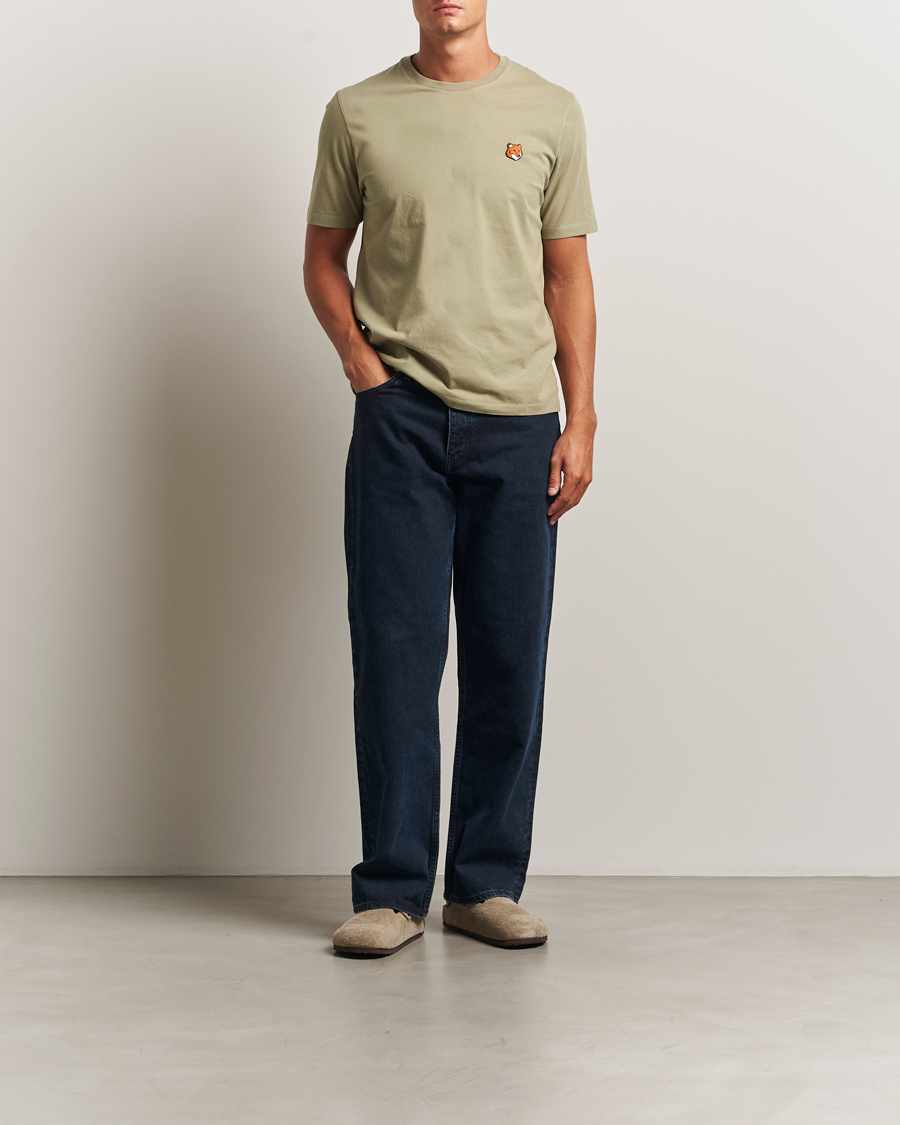 Herr | T-Shirts | Maison Kitsuné | Fox Head T-Shirt Laurel Green