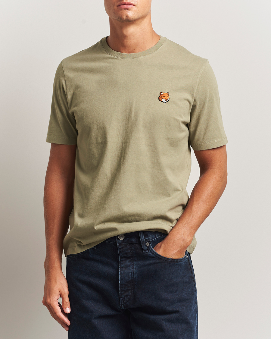 Herr | T-Shirts | Maison Kitsuné | Fox Head T-Shirt Laurel Green