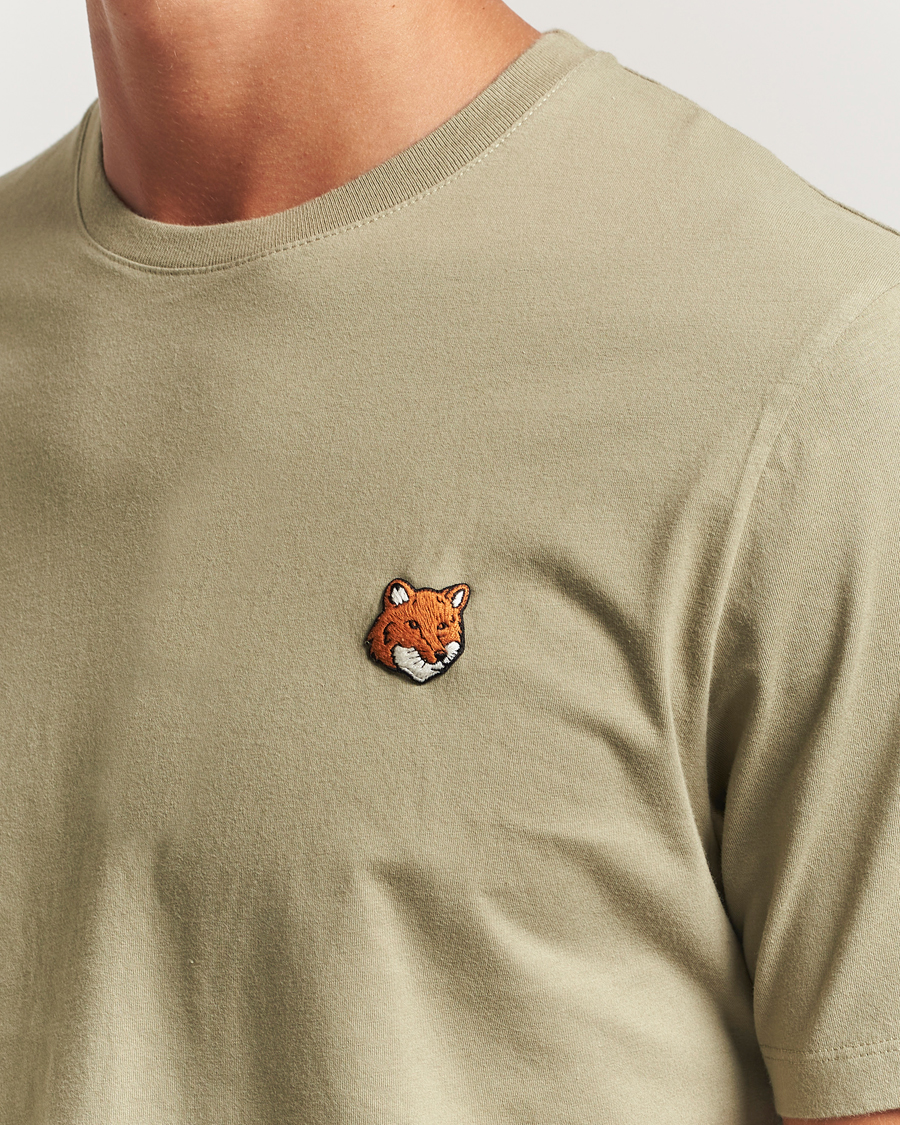 Herr | T-Shirts | Maison Kitsuné | Fox Head T-Shirt Laurel Green