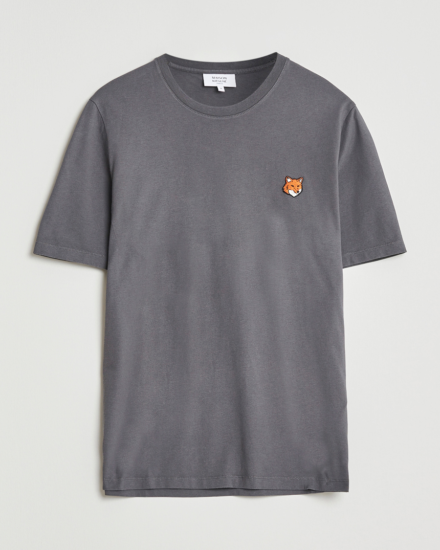 Herr | T-Shirts | Maison Kitsuné | Fox Head T-Shirt Charcoal