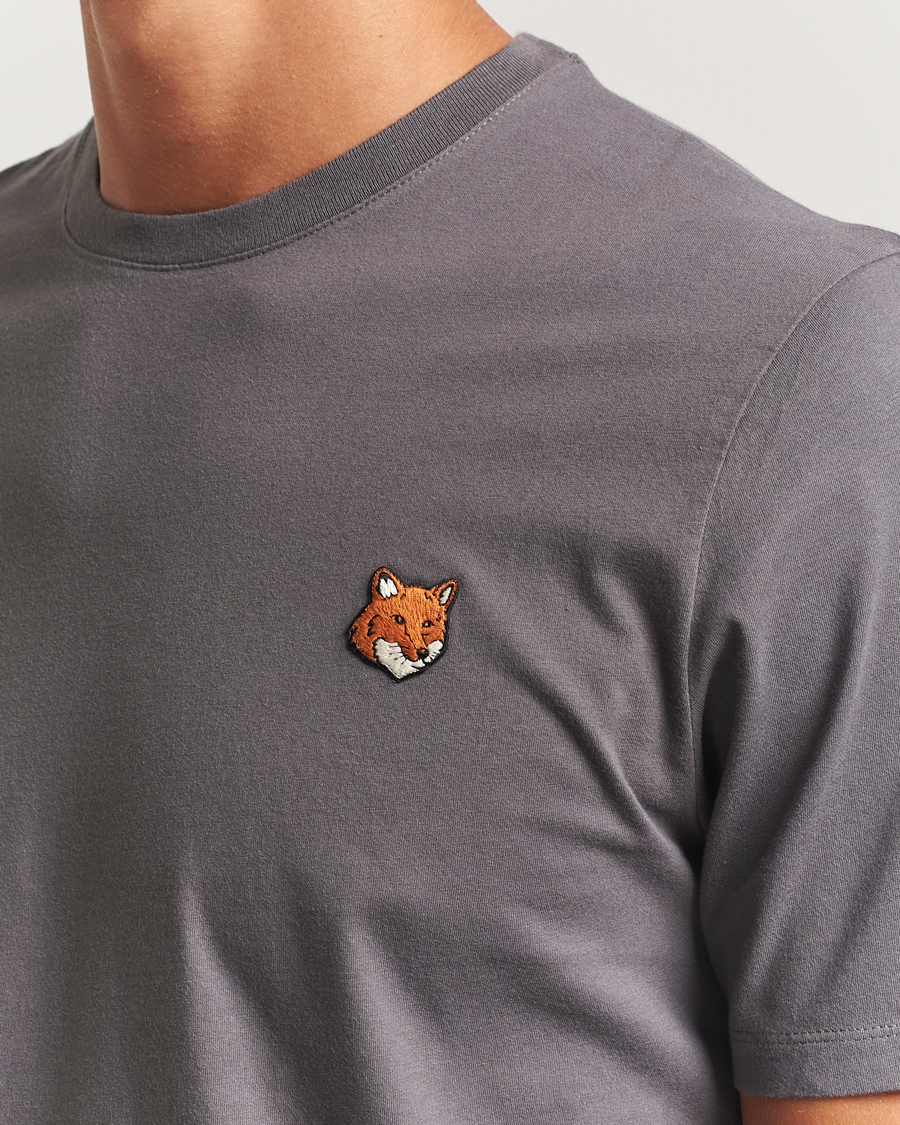 Herr | T-Shirts | Maison Kitsuné | Fox Head T-Shirt Charcoal