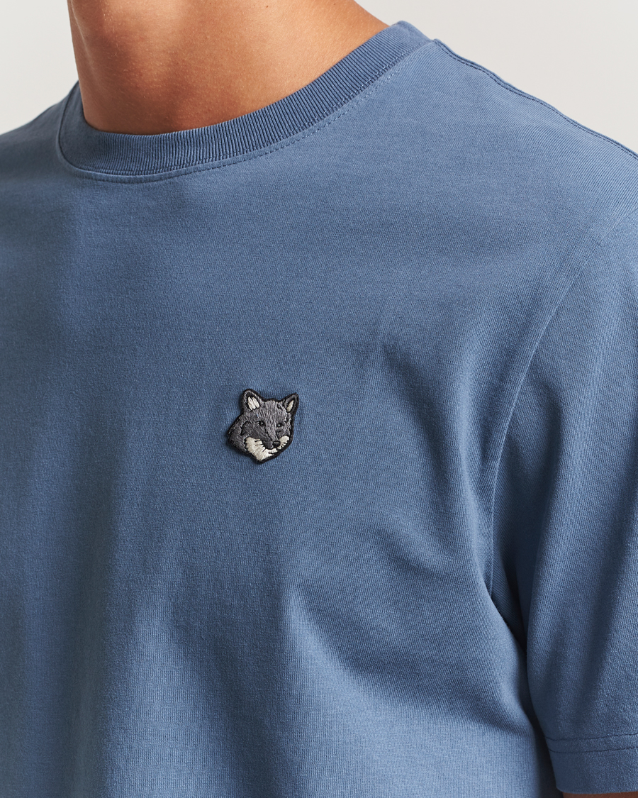 Herr | T-Shirts | Maison Kitsuné | Grey Fox Head T-Shirt Seine Blue