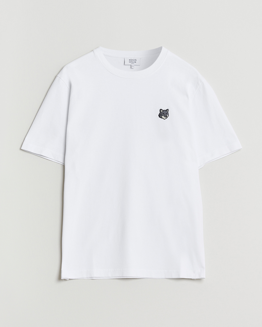 Herr | T-Shirts | Maison Kitsuné | Grey Fox Head T-Shirt White