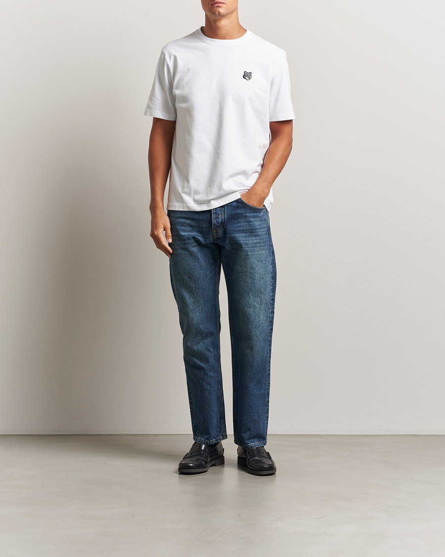 Herr | T-Shirts | Maison Kitsuné | Grey Fox Head T-Shirt White