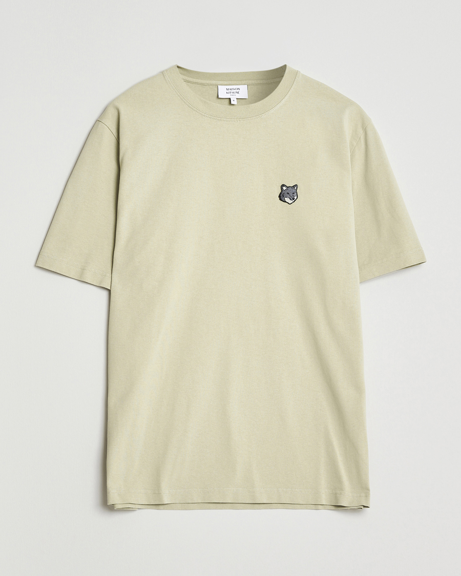 Herr | T-Shirts | Maison Kitsuné | Grey Fox Head T-Shirt Stone Beige