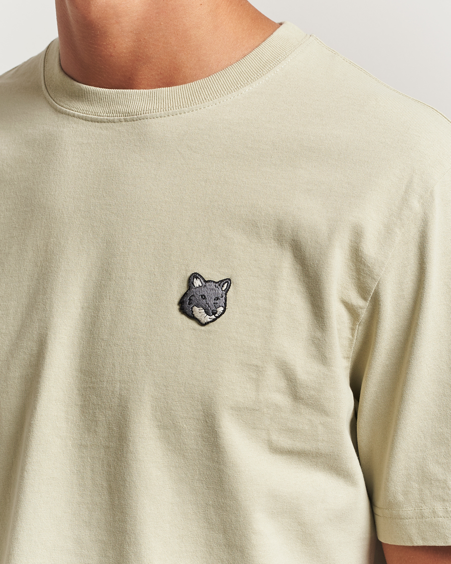 Herr | T-Shirts | Maison Kitsuné | Grey Fox Head T-Shirt Stone Beige