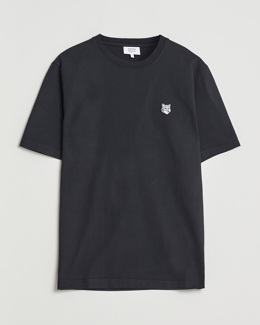 Herr | T-Shirts | Maison Kitsuné | Grey Fox Head T-Shirt Black