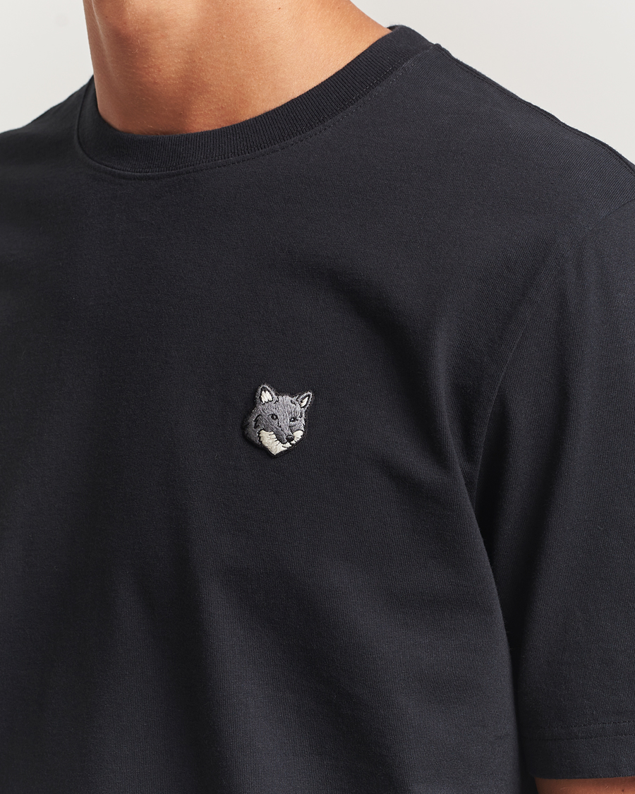 Herr | T-Shirts | Maison Kitsuné | Grey Fox Head T-Shirt Black