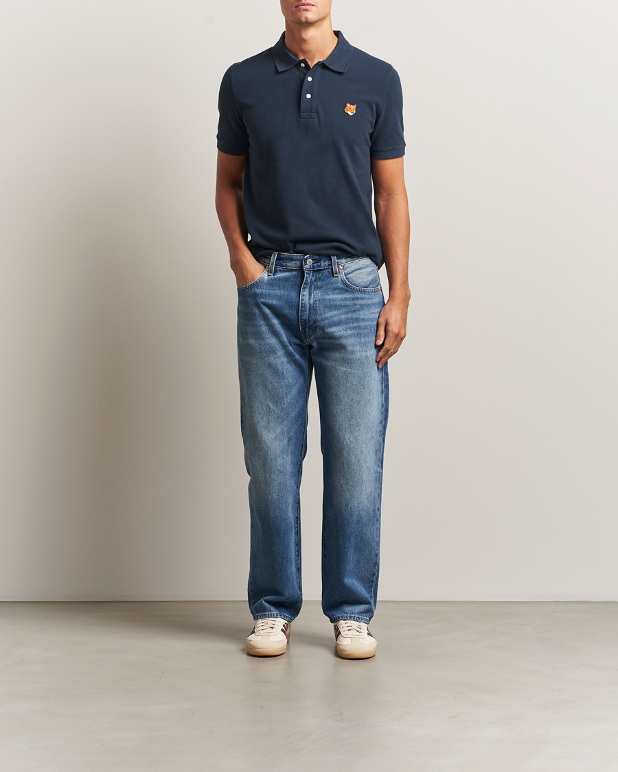 Herr | Pikéer | Maison Kitsuné | Fox Head Polo Classic Navy