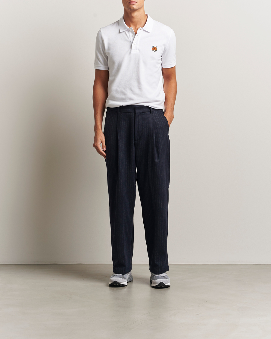 Herr | Pikéer | Maison Kitsuné | Fox Head Polo White