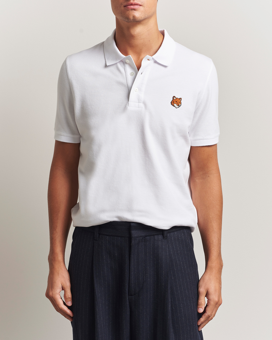 Herr | Pikéer | Maison Kitsuné | Fox Head Polo White