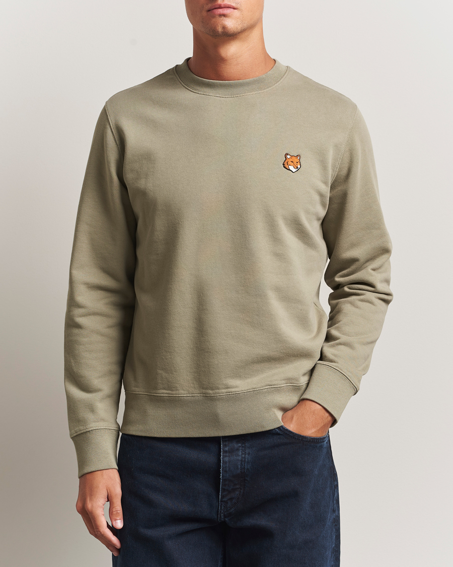 Herr | Tröjor | Maison Kitsuné | Fox Head Sweatshirt Laurel Green
