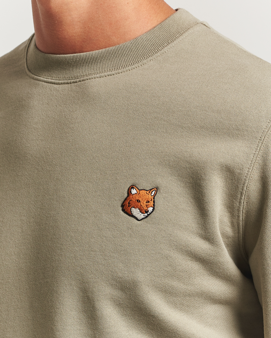 Herr | Tröjor | Maison Kitsuné | Fox Head Sweatshirt Laurel Green