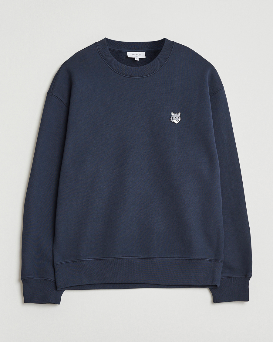 Herr | Tröjor | Maison Kitsuné | Grey Fox Head Sweatshirt Classic Navy
