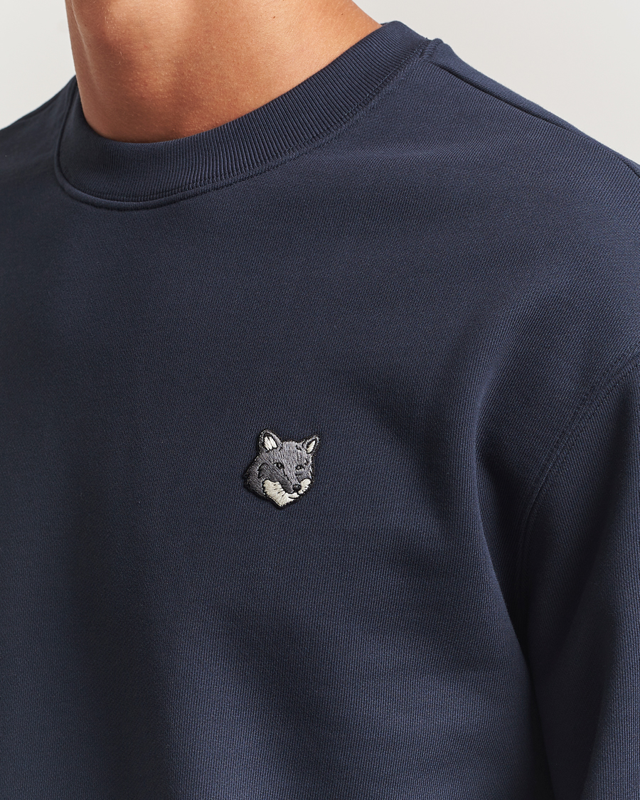 Herr | Tröjor | Maison Kitsuné | Grey Fox Head Sweatshirt Classic Navy