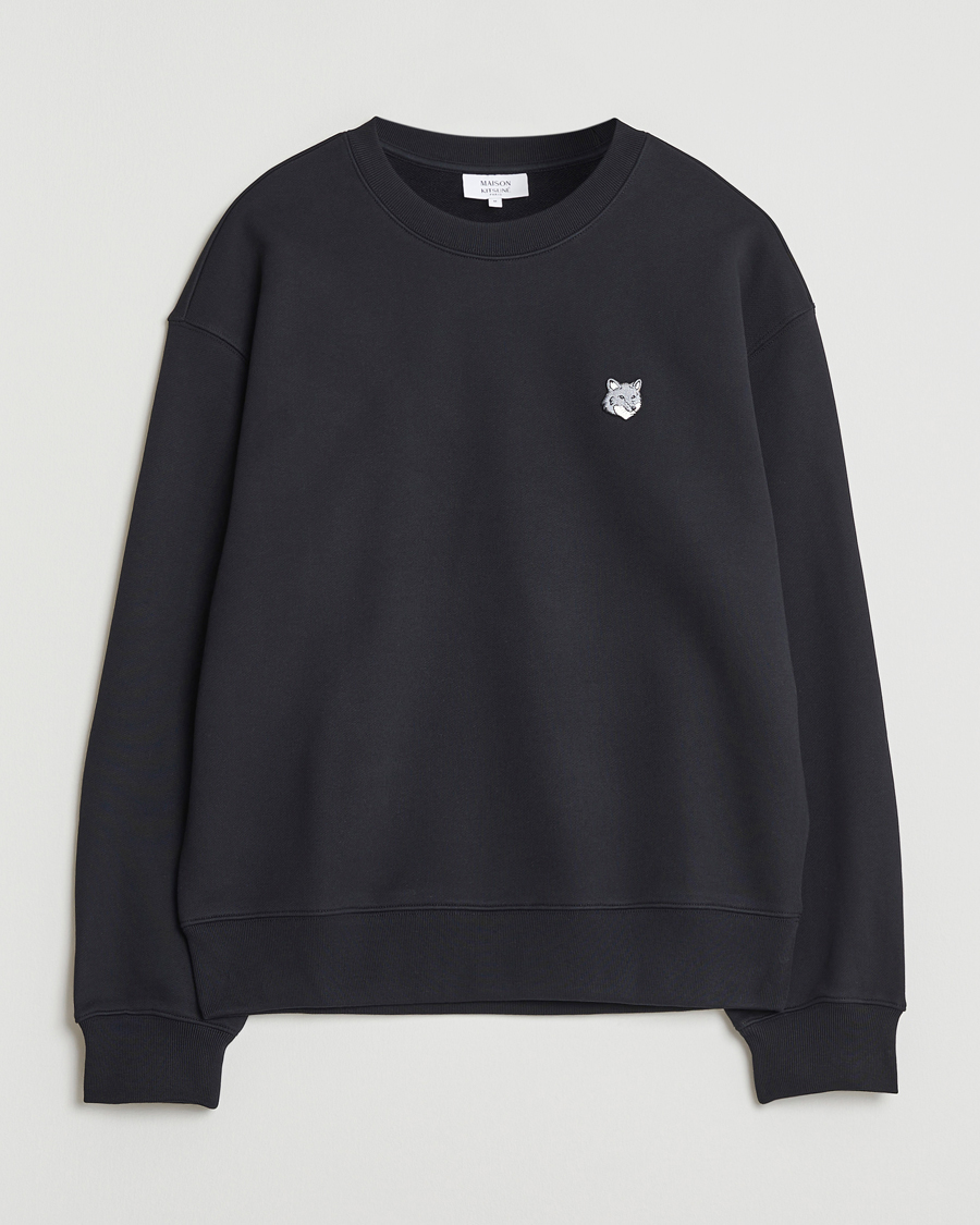 Herr | Tröjor | Maison Kitsuné | Grey Fox Head Sweatshirt Black