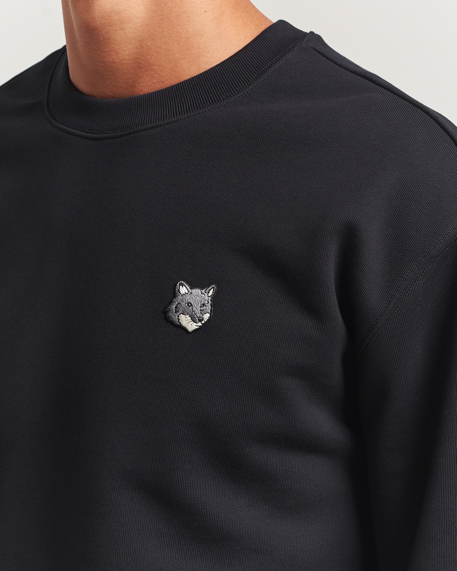 Herr | Tröjor | Maison Kitsuné | Grey Fox Head Sweatshirt Black