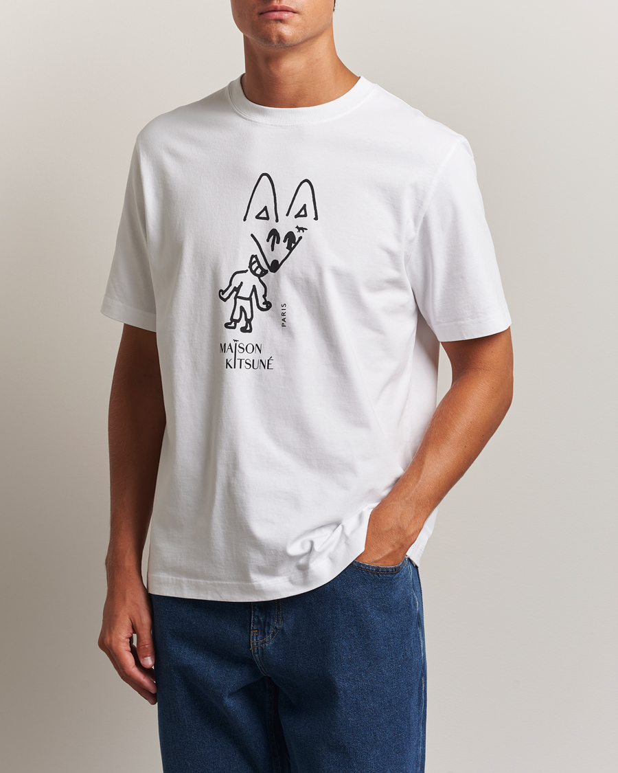 Herr | T-Shirts | Maison Kitsuné | Party Fox T-Shirt White