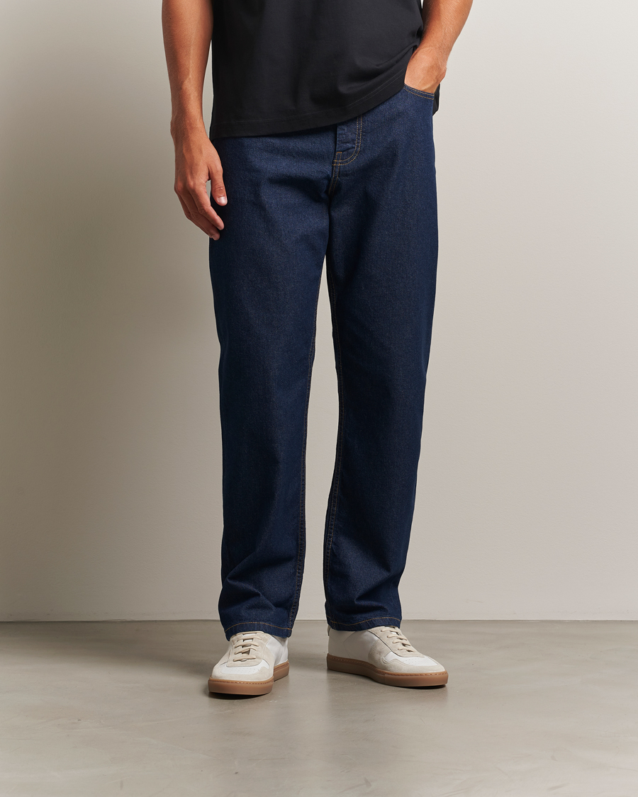 Herr | Jeans | Maison Kitsuné | Straight Fit Japanese Denim Jeans Indigo