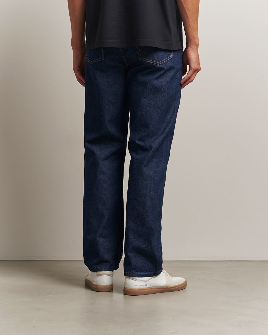Herr | Jeans | Maison Kitsuné | Straight Fit Japanese Denim Jeans Indigo