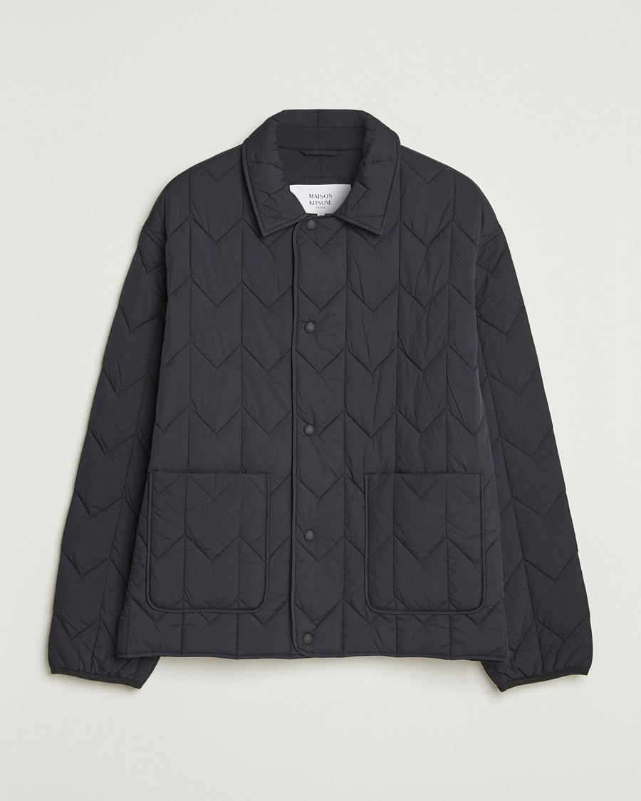 Herr | Jackor | Maison Kitsuné | Quilted Jacket Black