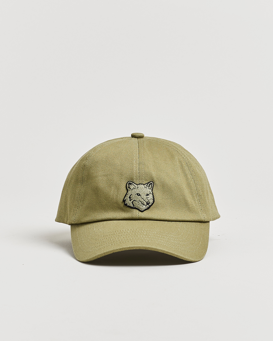 Herr | Hattar & kepsar | Maison Kitsuné | Tonal Fox Head Cap Laurel Green