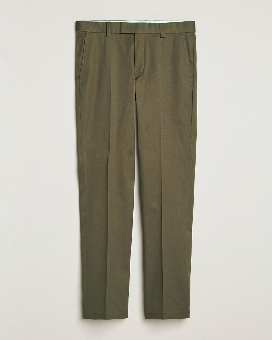 Herr | Byxor | Tiger of Sweden | Tenuta Cotton Chinos Deep Olive