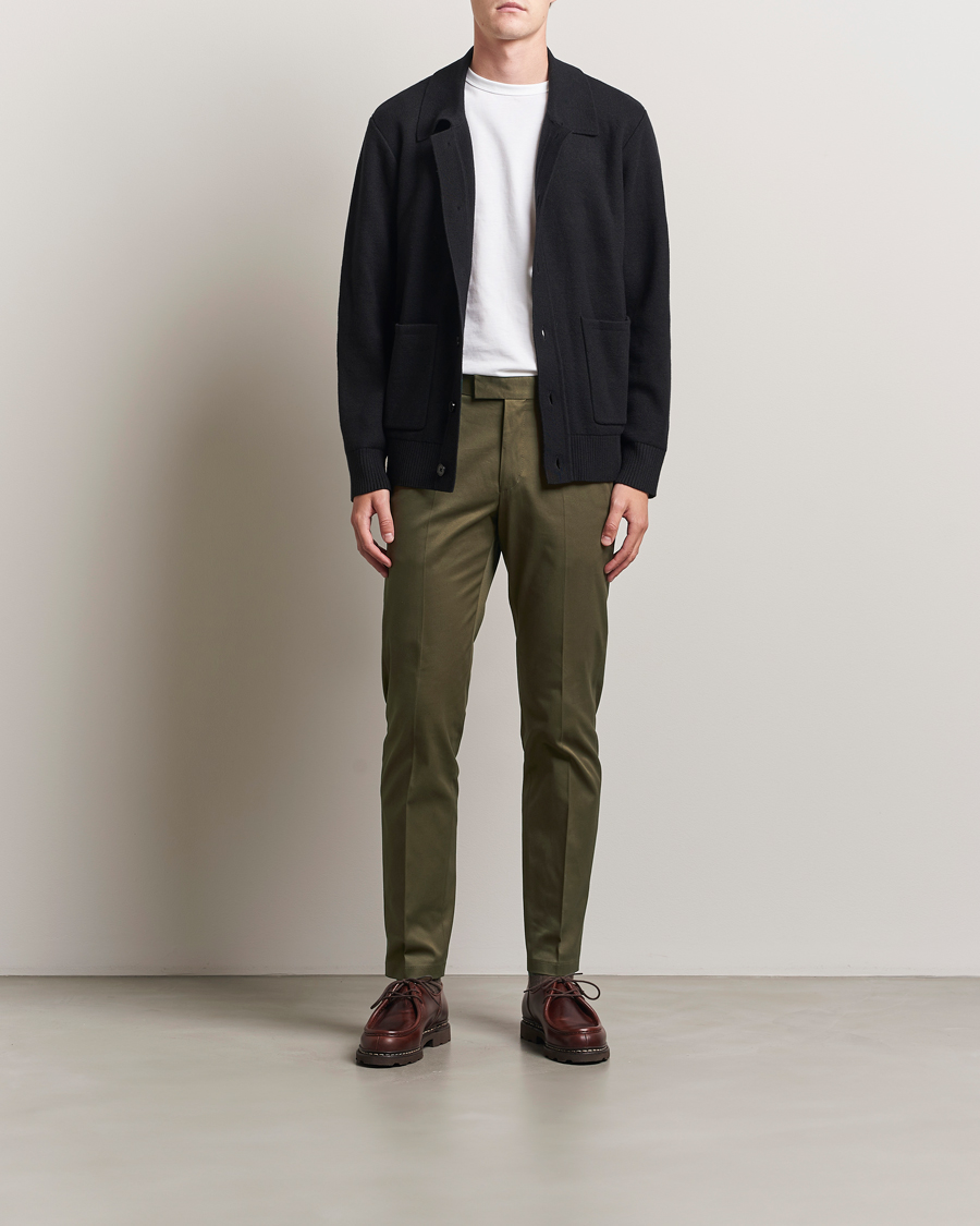 Herr | Byxor | Tiger of Sweden | Tenuta Cotton Chinos Deep Olive