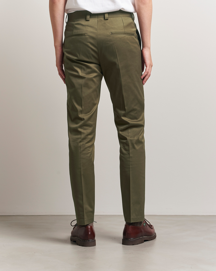 Herr | Byxor | Tiger of Sweden | Tenuta Cotton Chinos Deep Olive