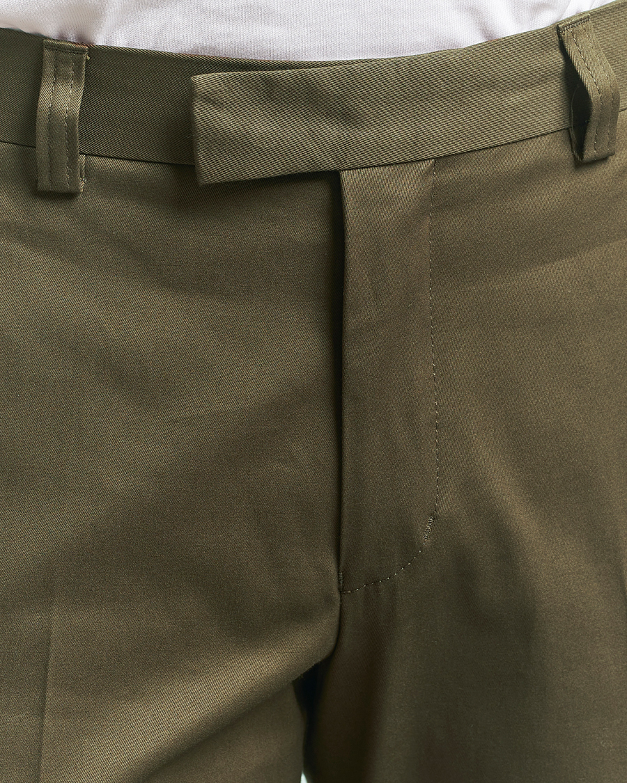 Herr | Byxor | Tiger of Sweden | Tenuta Cotton Chinos Deep Olive