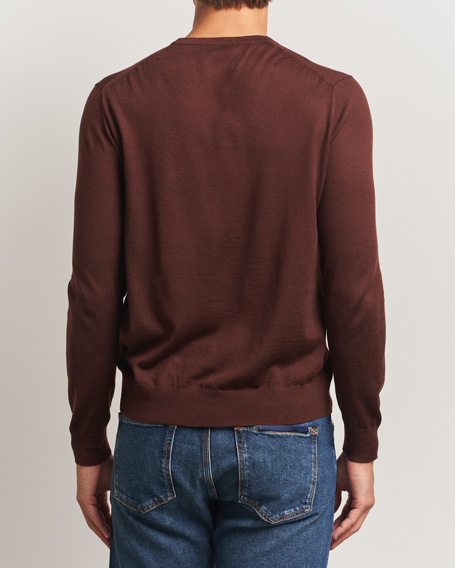 Herr | Tröjor | Tiger of Sweden | Connor Extra Fine Merino Crew Neck Pullover Pure Decadence