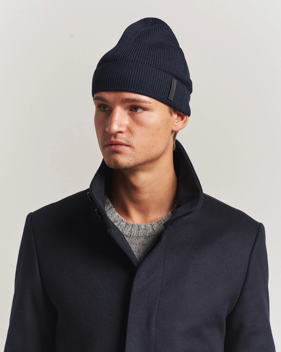 Herr | Mössor | Tiger of Sweden | Caldu Wool Beanie Light Ink