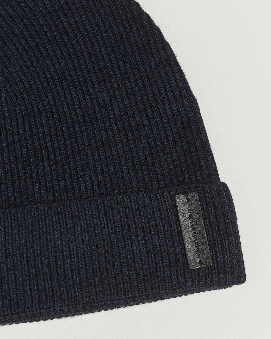 Herr | Mössor | Tiger of Sweden | Caldu Wool Beanie Light Ink