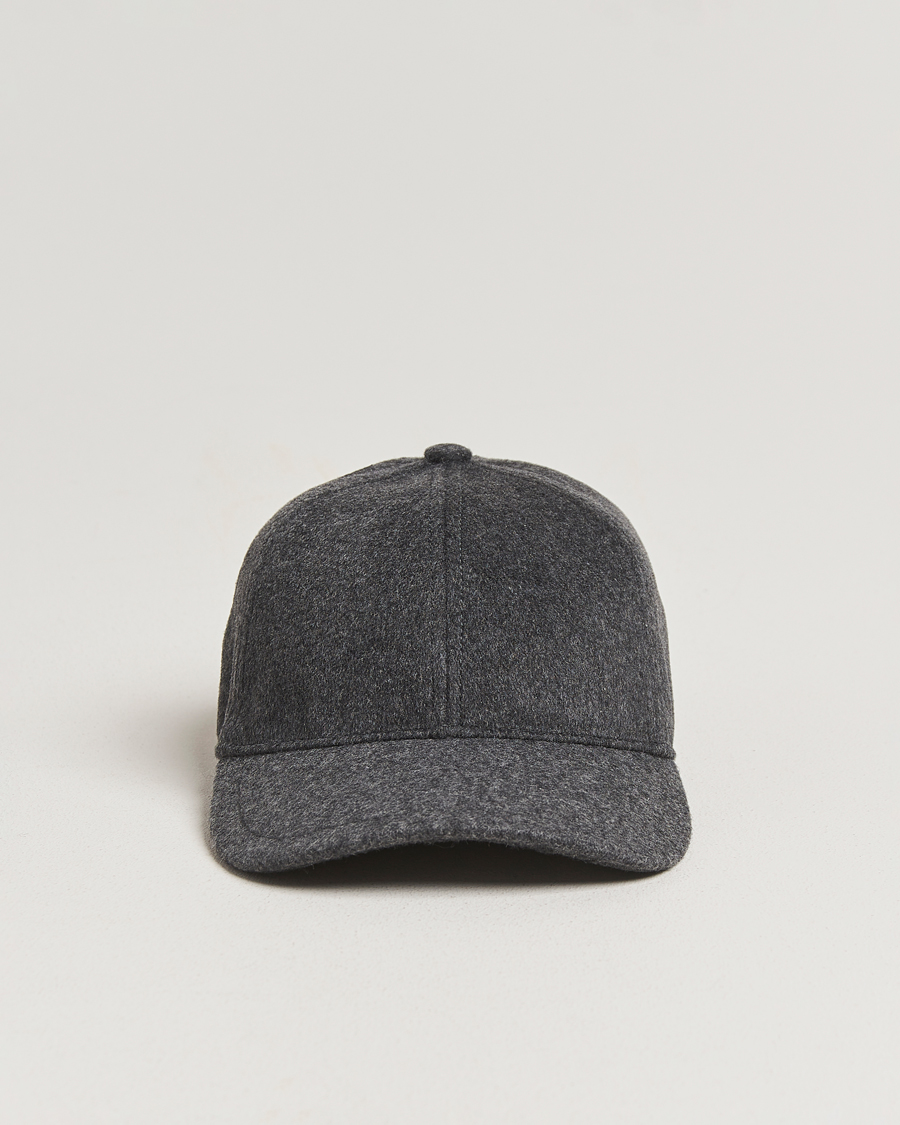 Herr | Hattar & kepsar | Tiger of Sweden | Hent Wool/Cashmere Cap Dark Grey Melange
