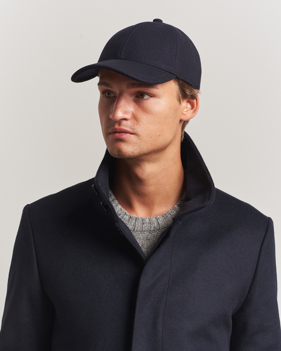 Herr | Hattar & kepsar | Tiger of Sweden | Hent Wool/Cashmere Cap Light Ink