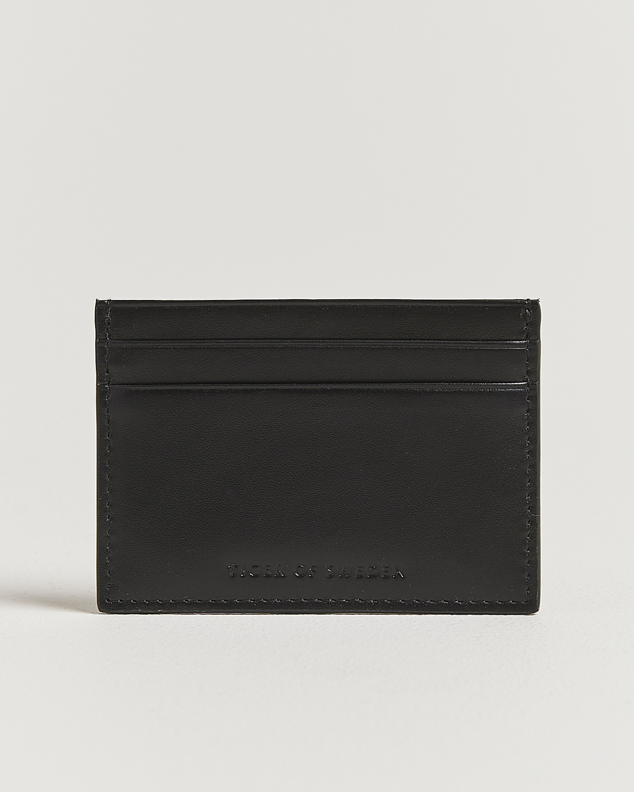 Herr | Plånböcker | Tiger of Sweden | Wake Smooth Leather Card Holder Black