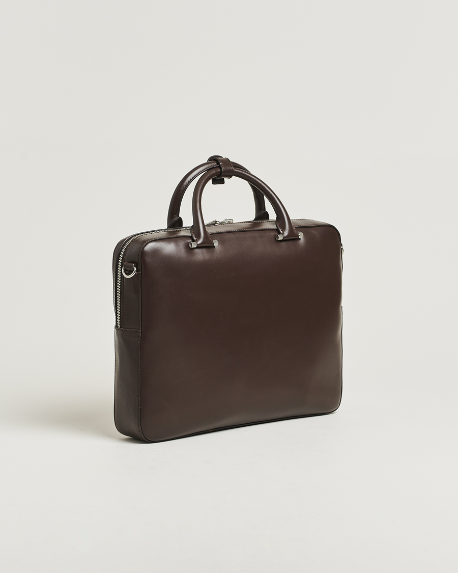 Herr | Väskor | Tiger of Sweden | Valise Smooth Leather Briefcase Dark Brown