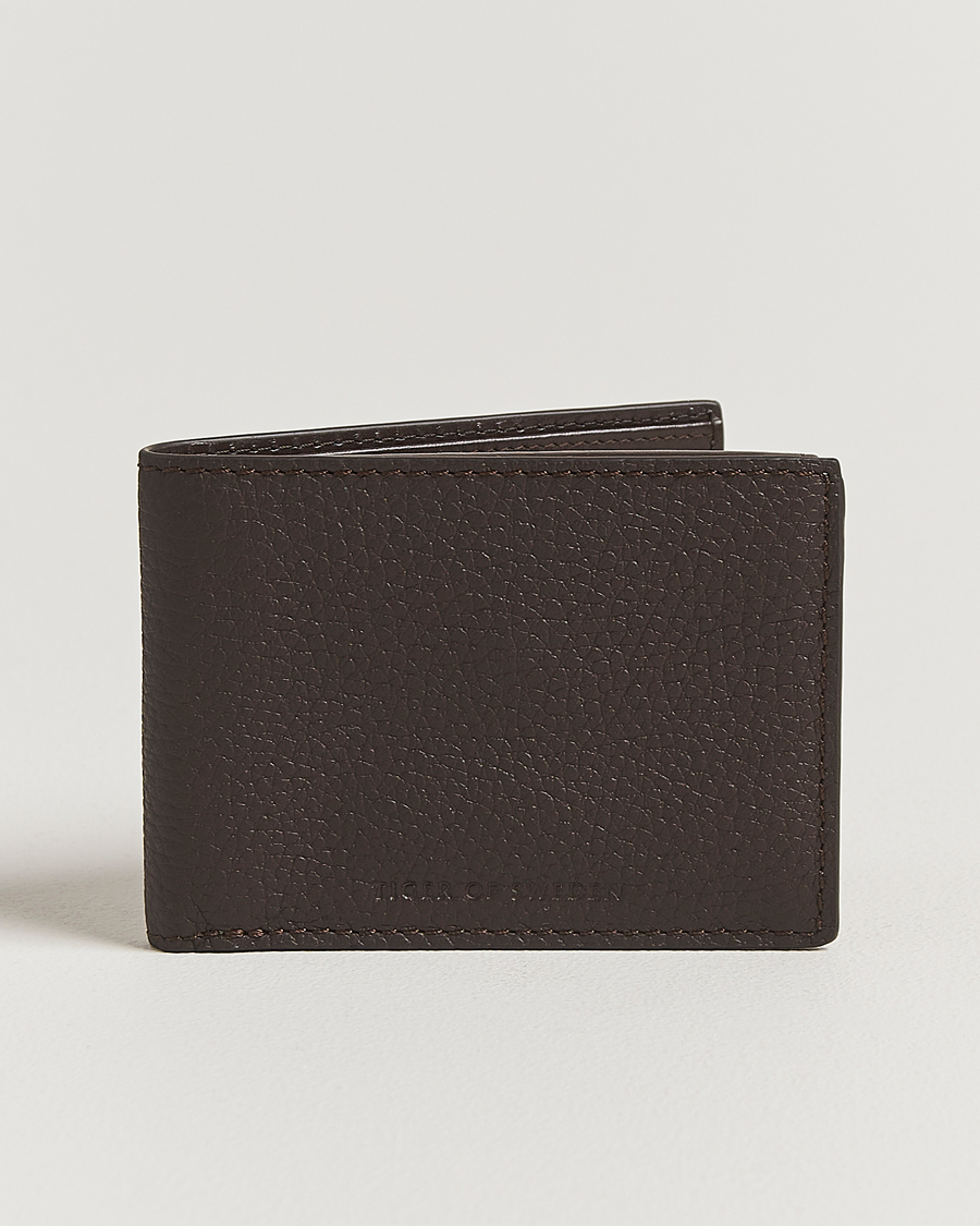 Herr | Plånböcker | Tiger of Sweden | Wald Grainer Leather Wallet Dark Brown