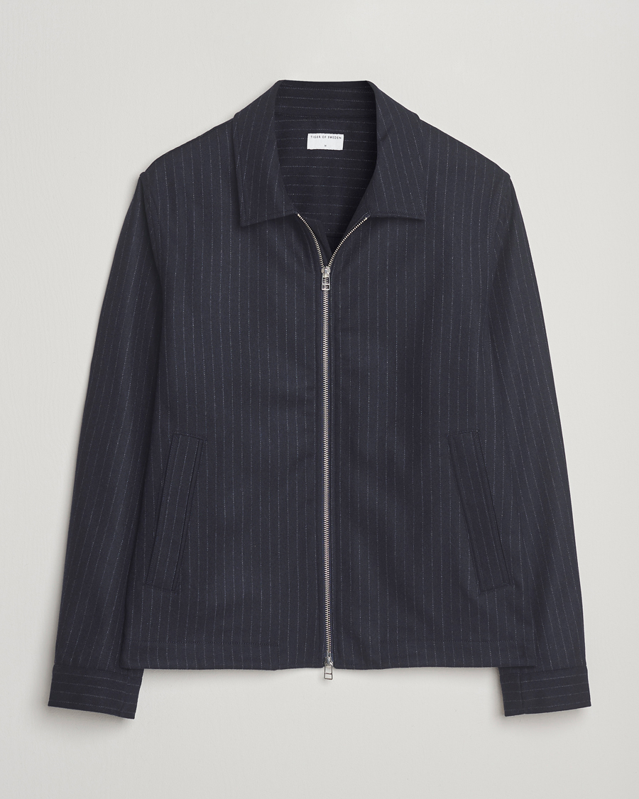 Herr | Jackor | Tiger of Sweden | Barnaby Wool Pinstriped Jacket Blue Function