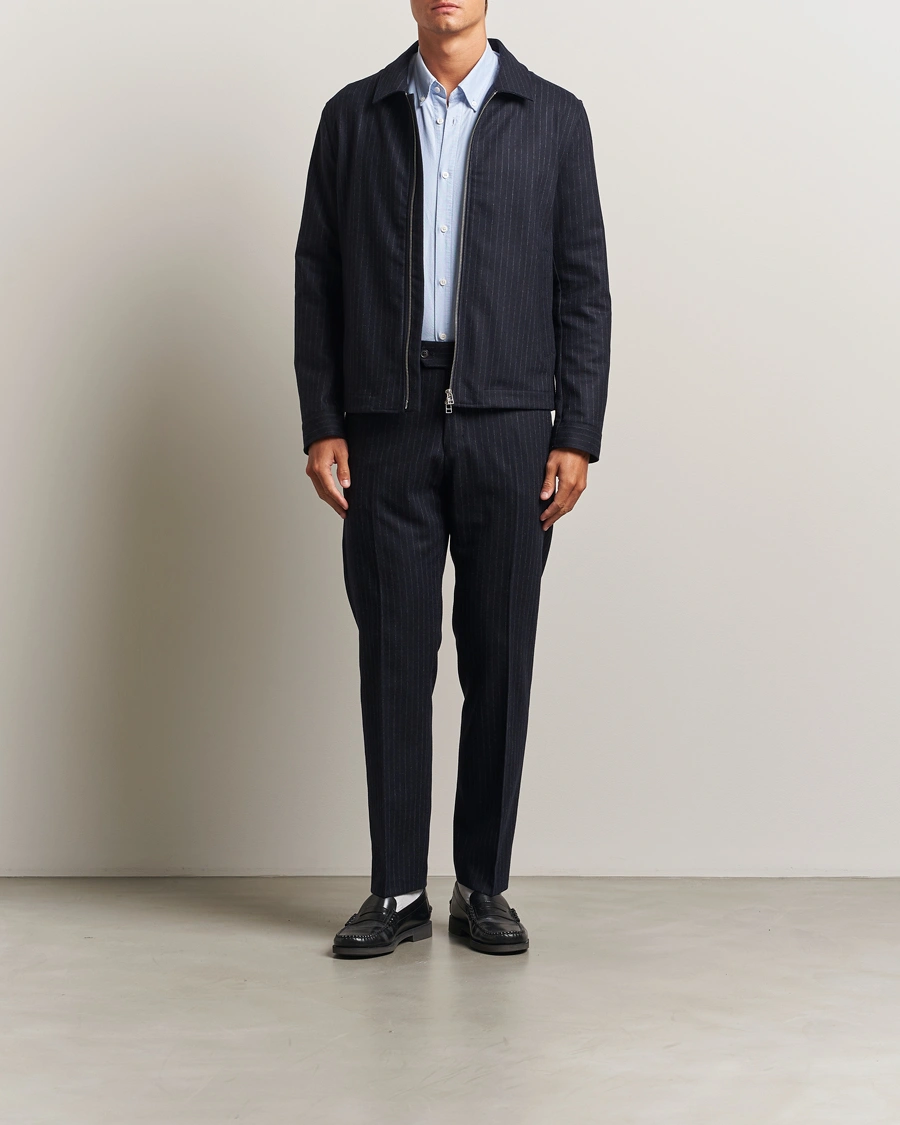 Herr | Jackor | Tiger of Sweden | Barnaby Wool Pinstriped Jacket Blue Function
