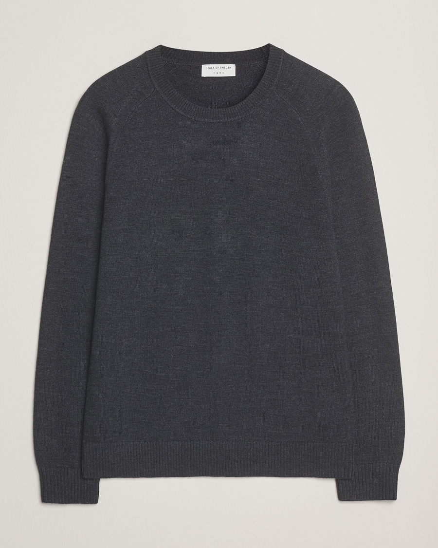 Herr | Tröjor | Tiger of Sweden | Martin Merino Sweater Grey Street