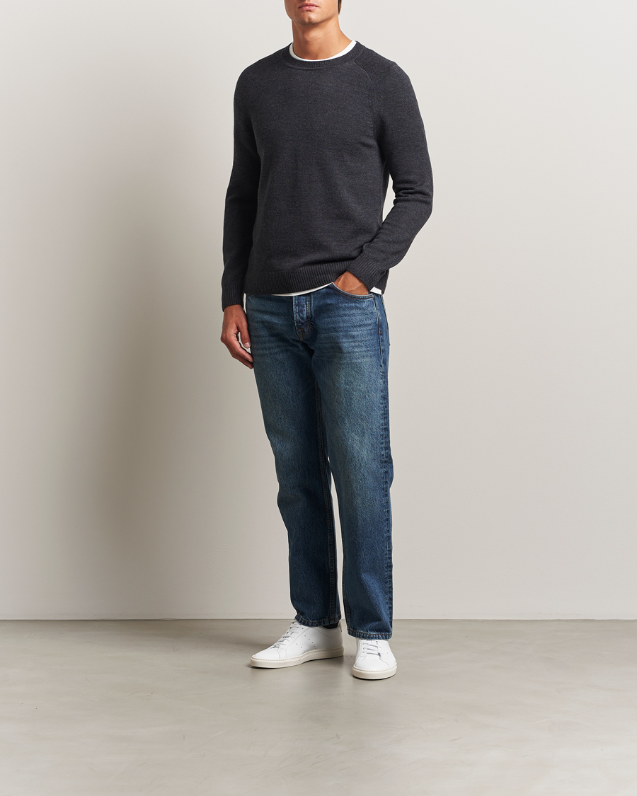 Herr | Tröjor | Tiger of Sweden | Martin Merino Sweater Grey Street